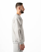 Unisex Silver Zip-Up Sweater
