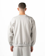 Unisex Silver Zip-Up Sweater