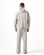 Unisex Silver Zip-Up Hoodie Set