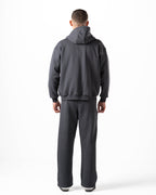 Unisex Dark Grey Zip-Up Hoodie Set