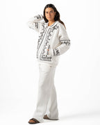 Unisex White Wide Leg Sweatpants