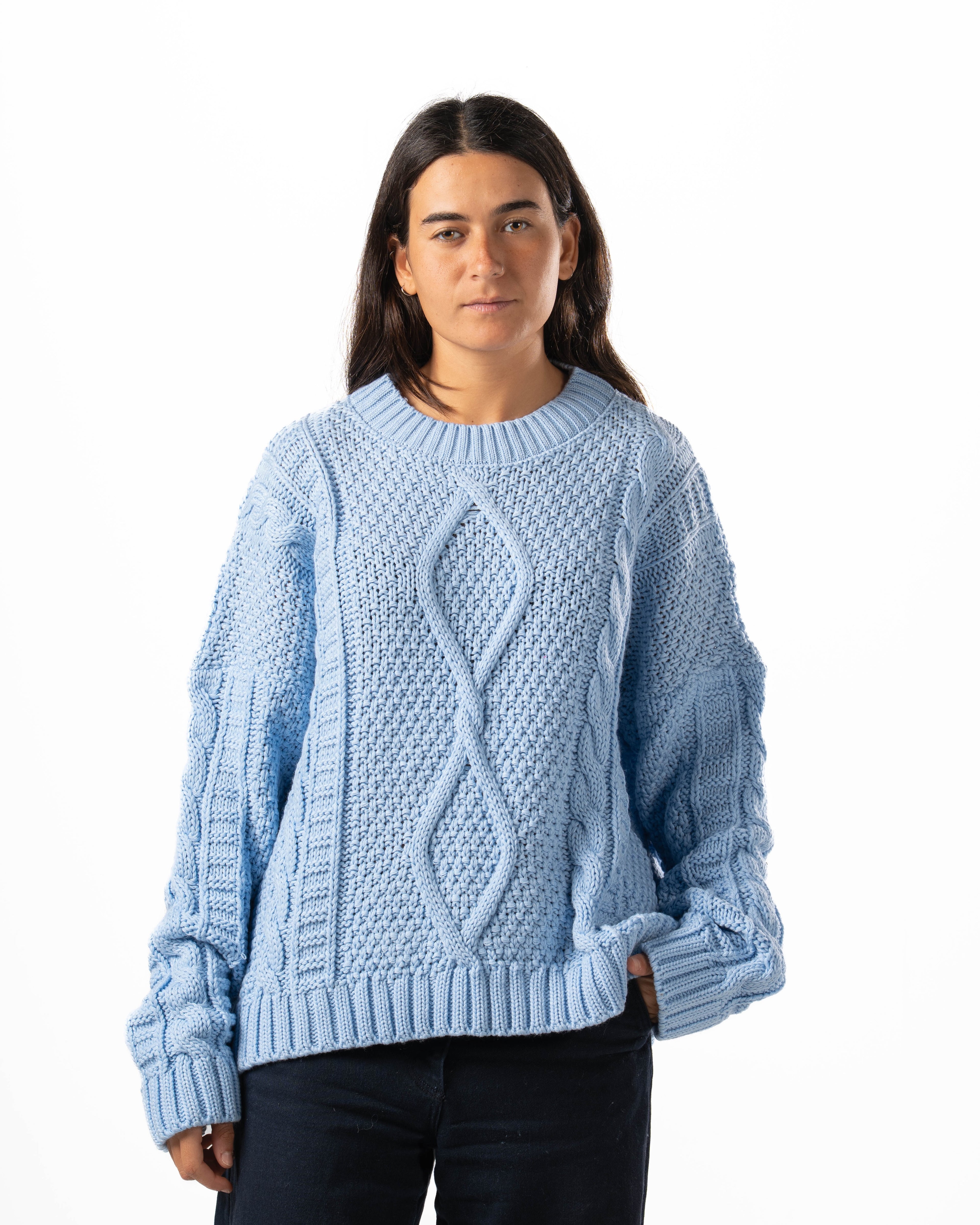 Baby Blue Knit Sweater