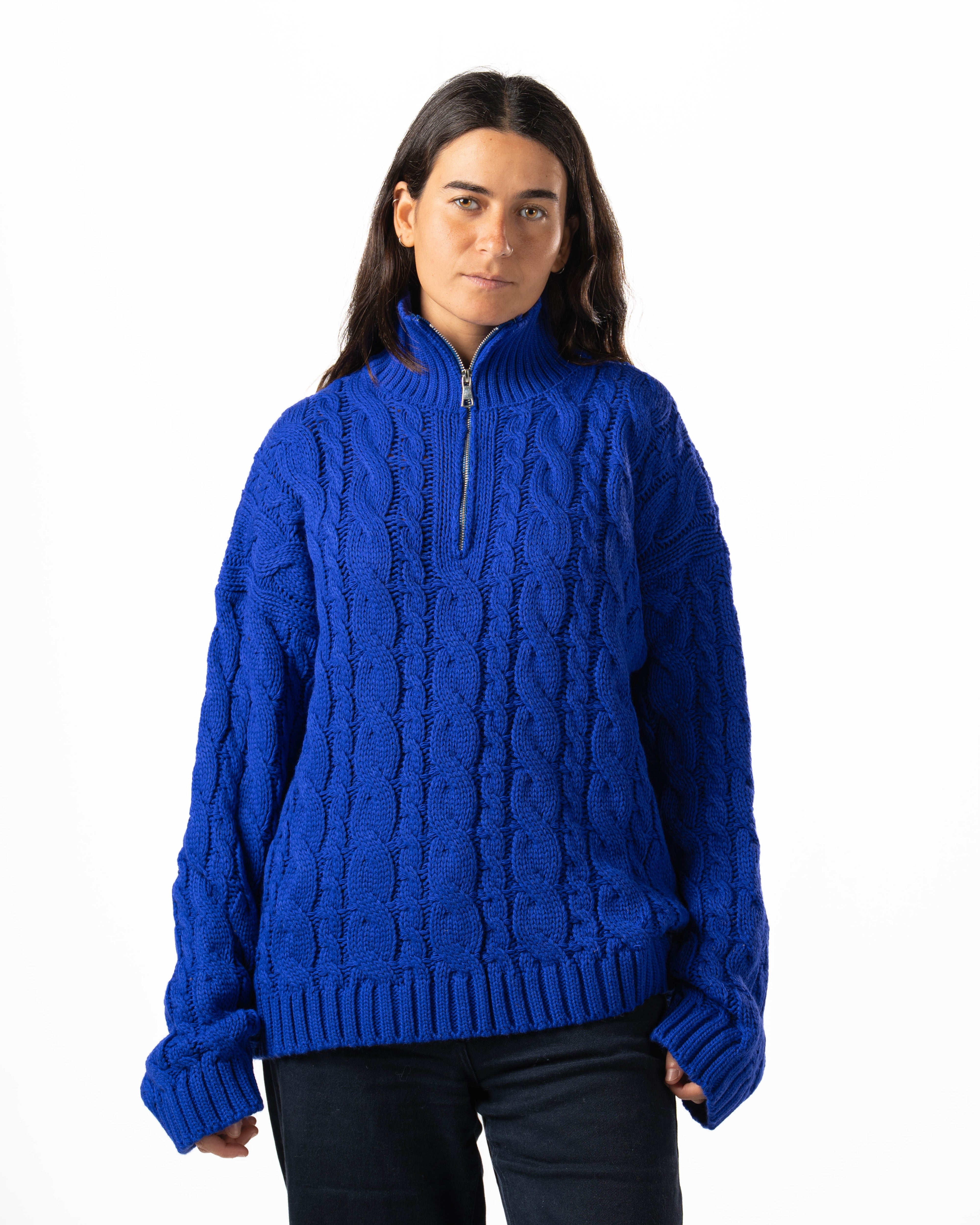 Quarter-Zip Knit Sweater