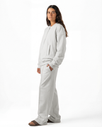 Unisex Silver Zip-Up Sweater Set