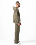 Unisex Olive Quarter-Zip Hoodie Set