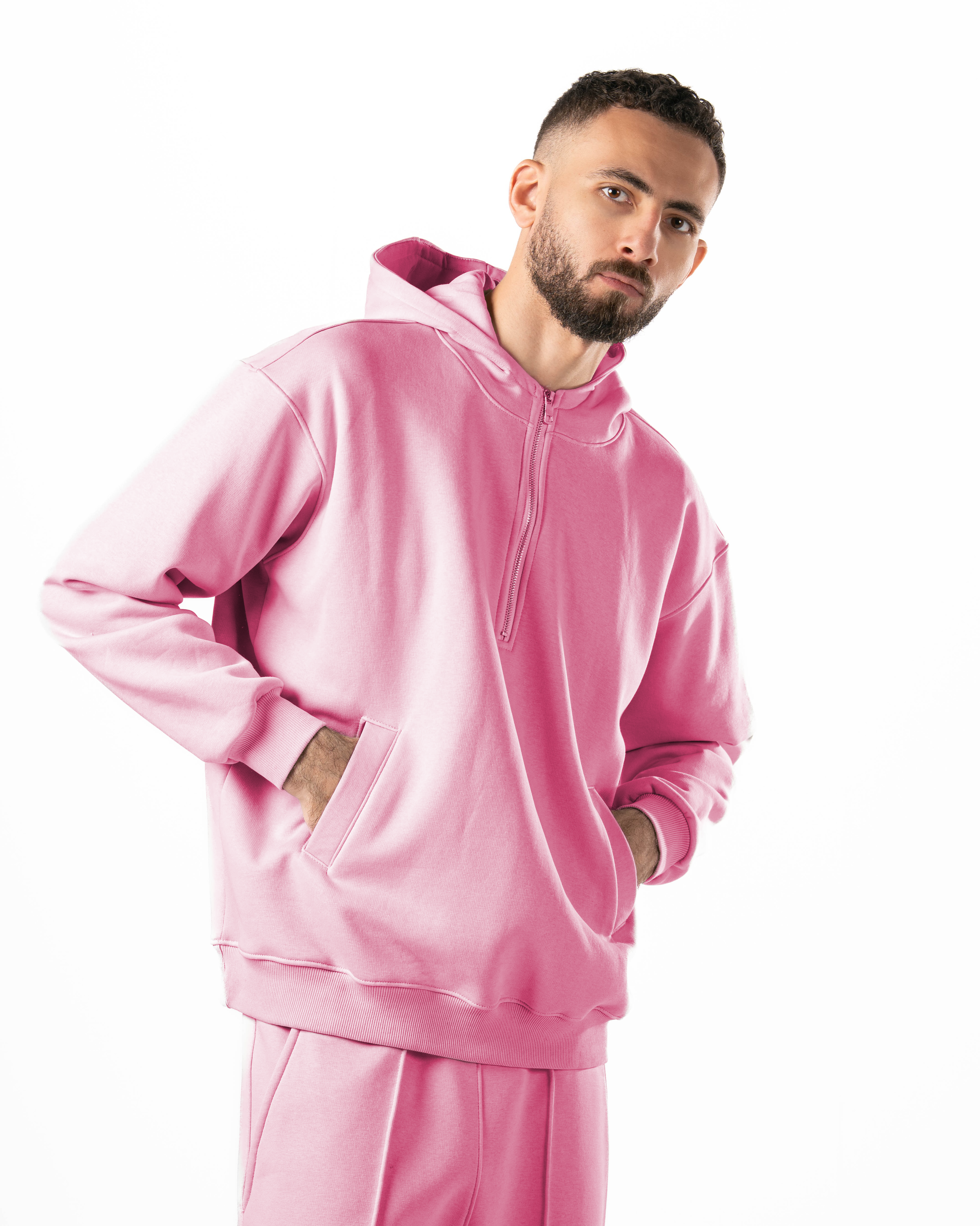 Unisex Rose Quarter-Zip Hoodie