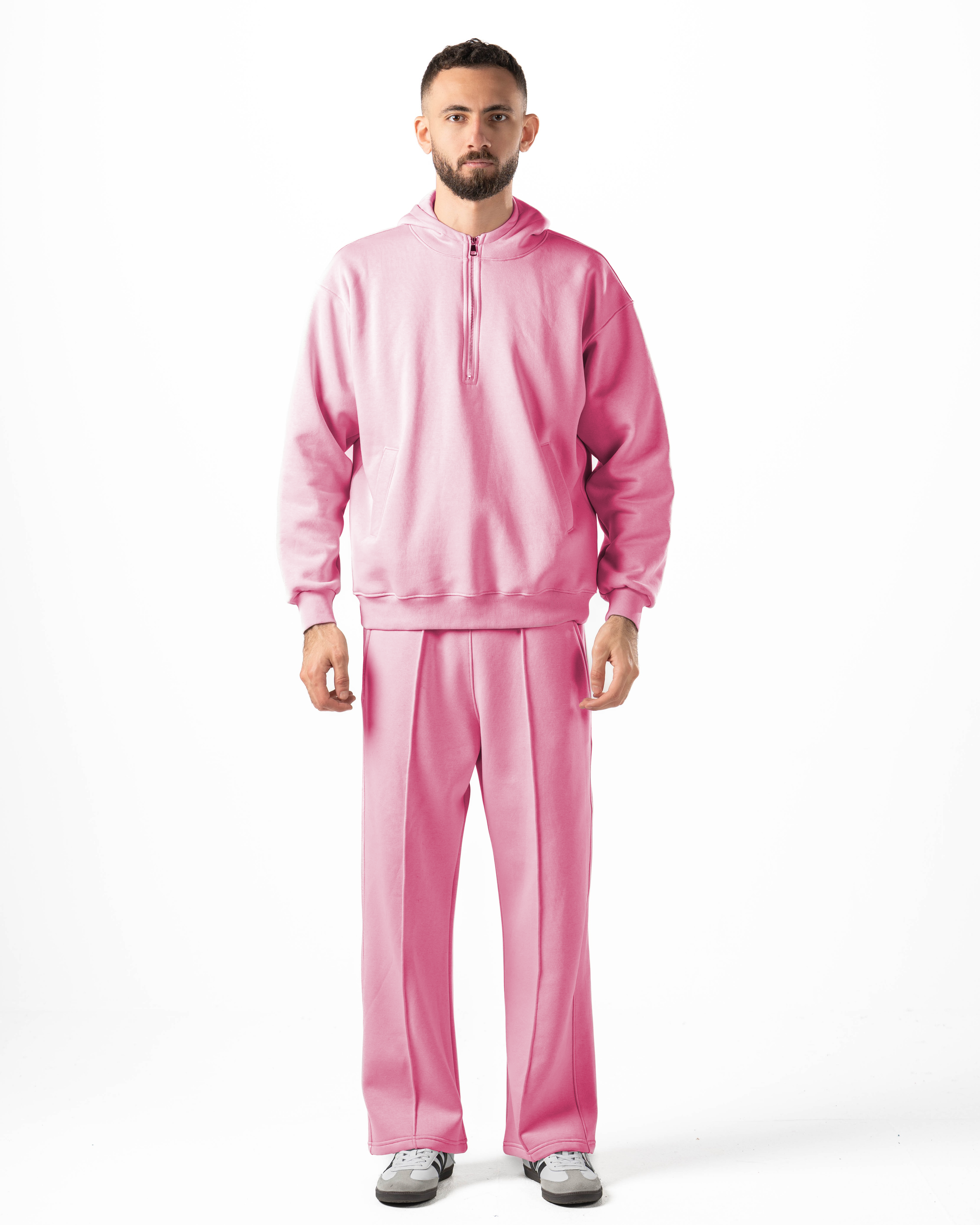 Unisex Rose Quarter-Zip Hoodie Set