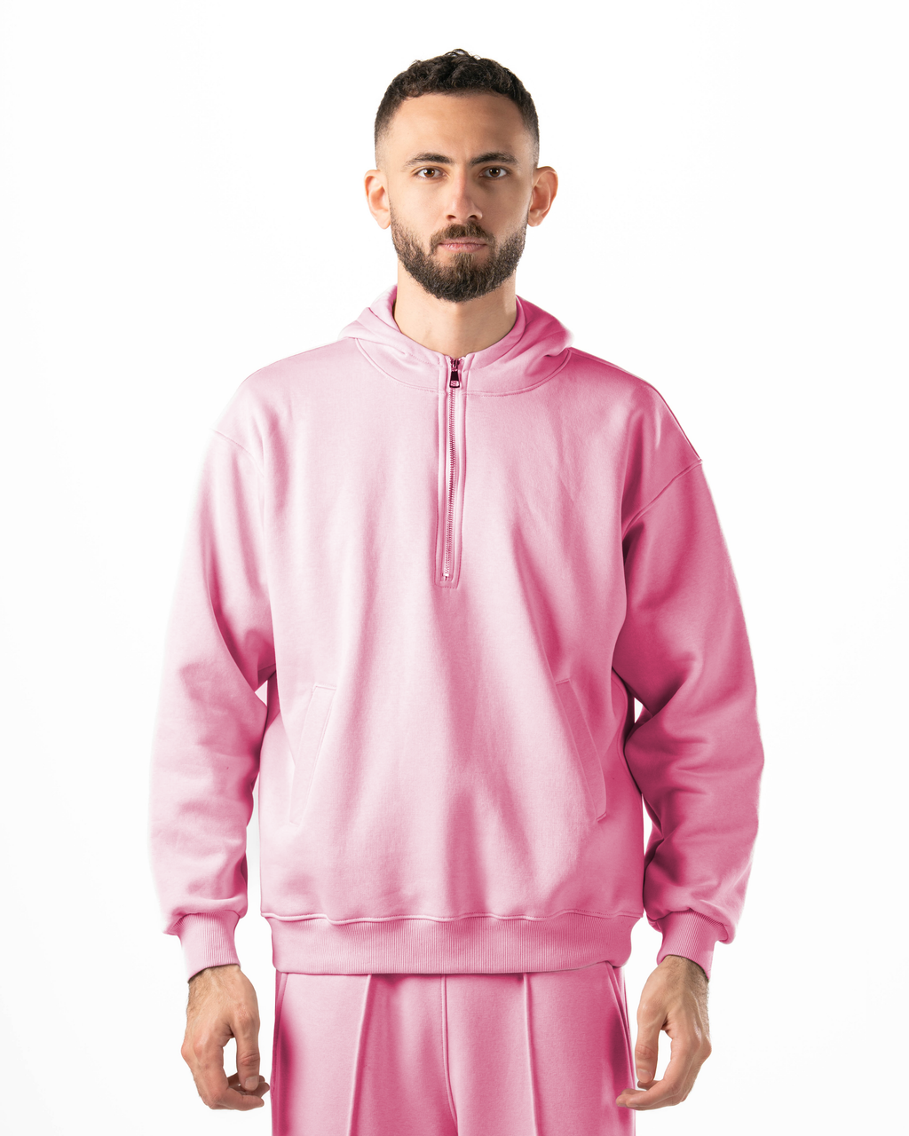 Unisex Rose Quarter-Zip Hoodie