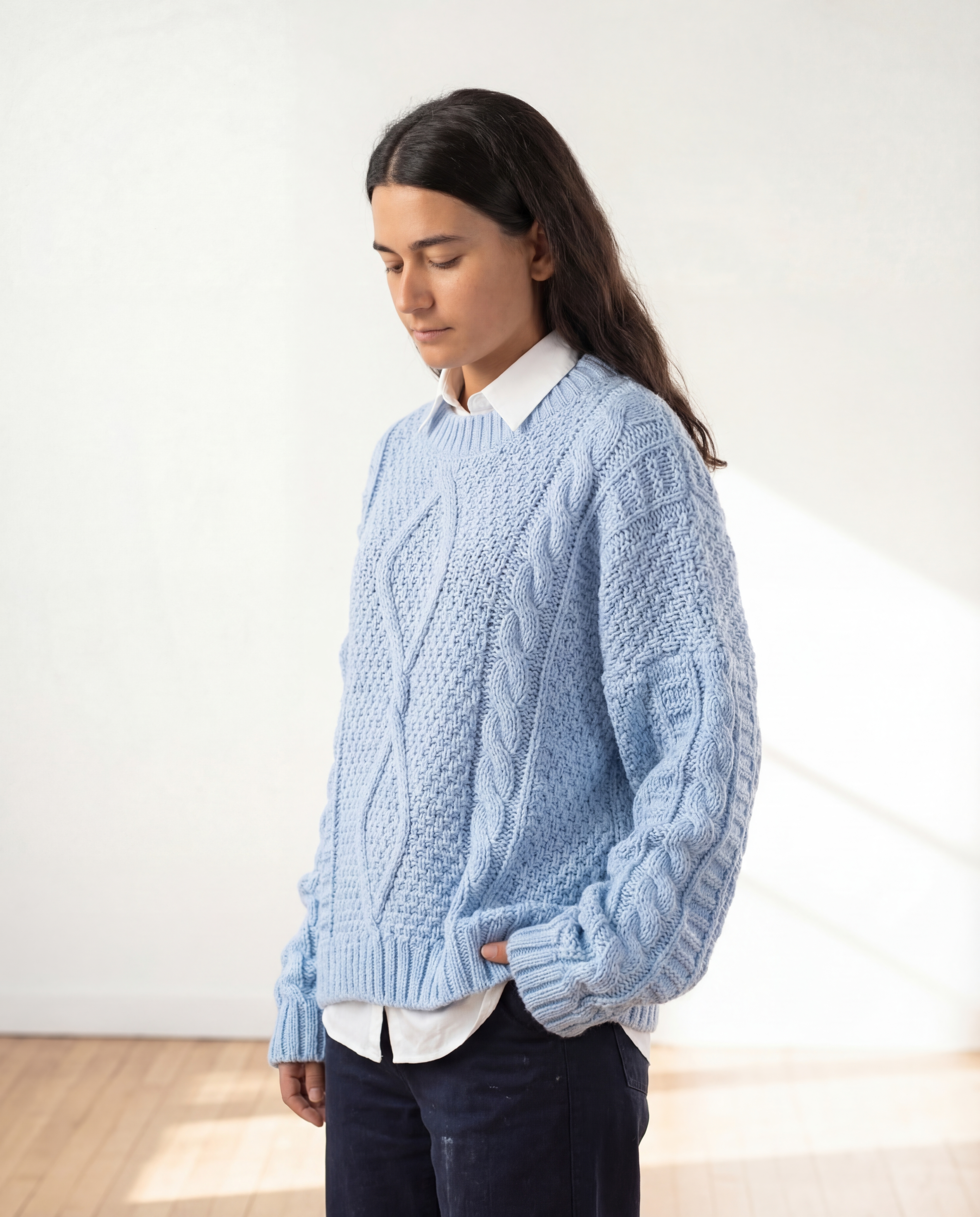 Baby Blue Knit Sweater