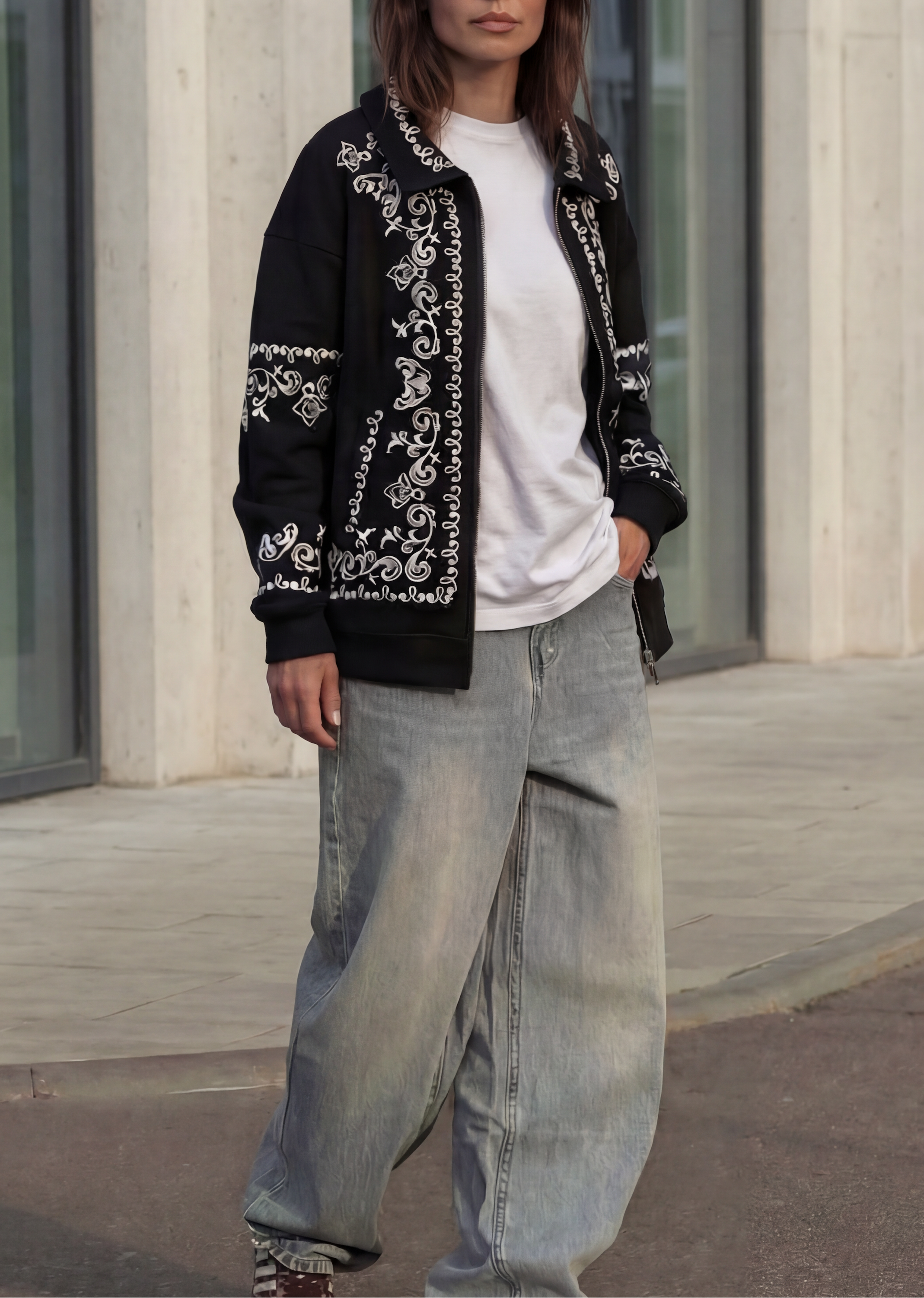 Black Embroidered Jacket