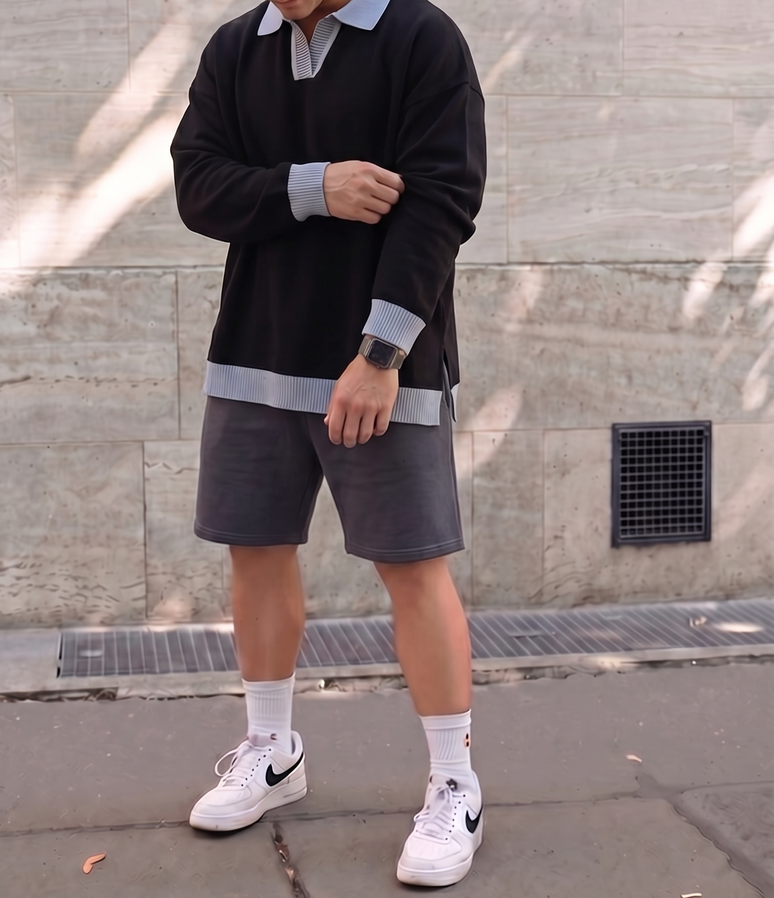 Knit Polo Long Sleeve