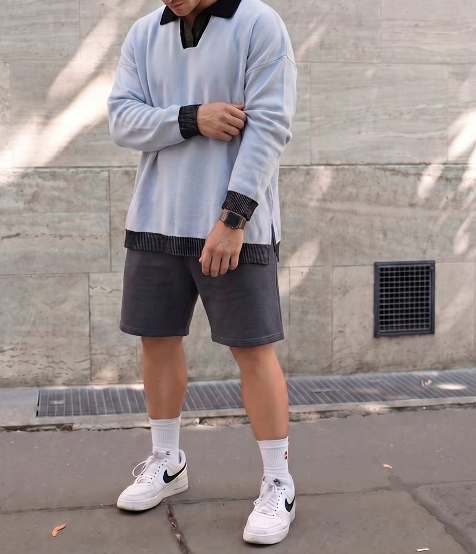 Knit Polo Long Sleeve