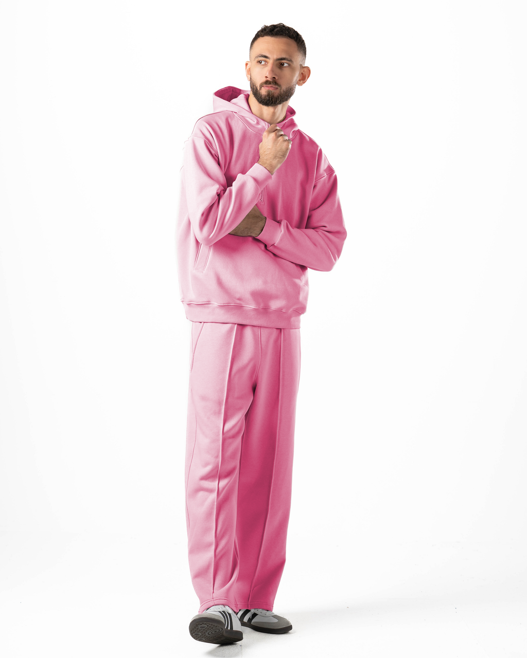 Unisex Rose Quarter-Zip Hoodie Set