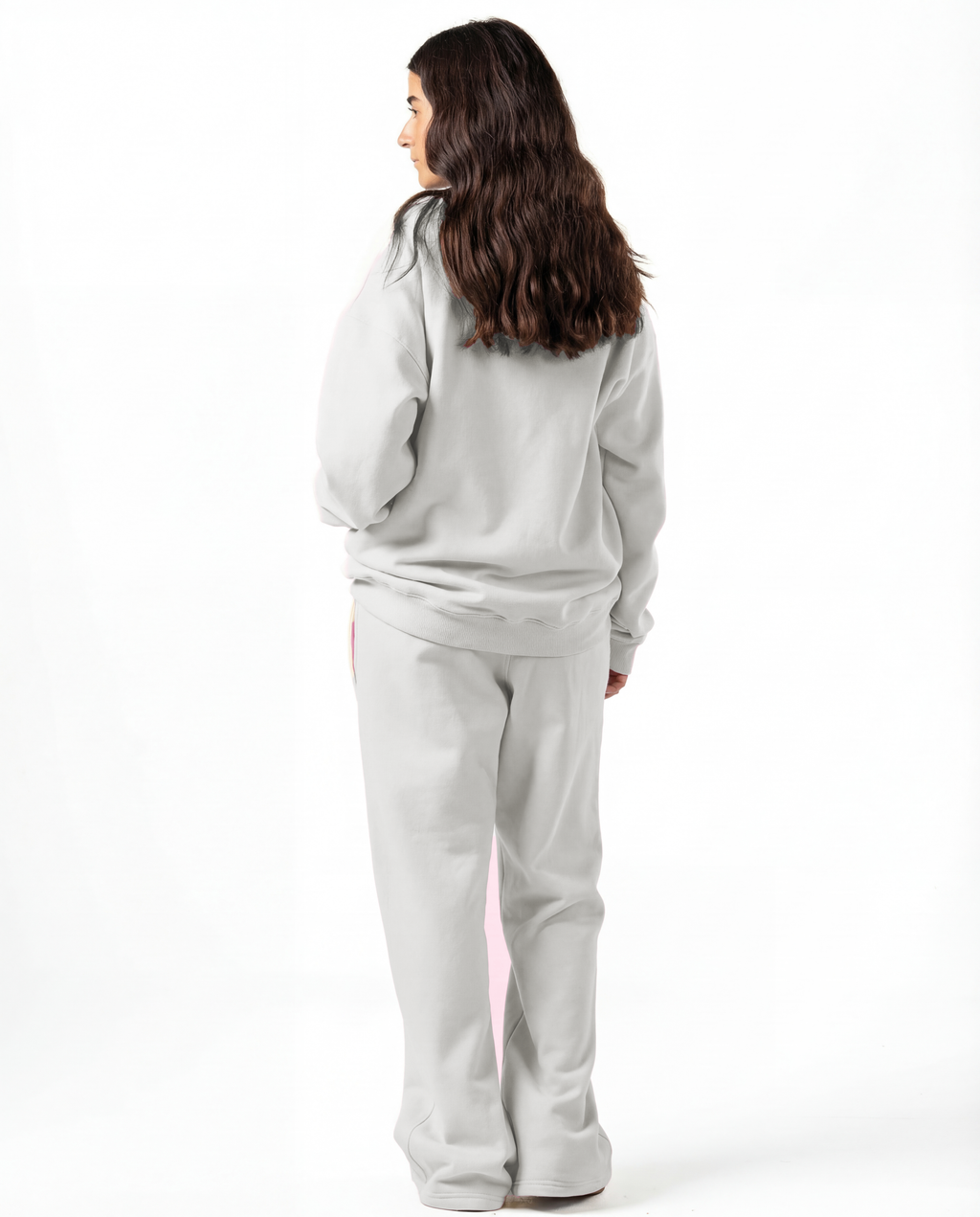 Unisex Silver Zip-Up Sweater Set