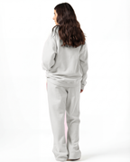 Unisex Silver Zip-Up Sweater Set