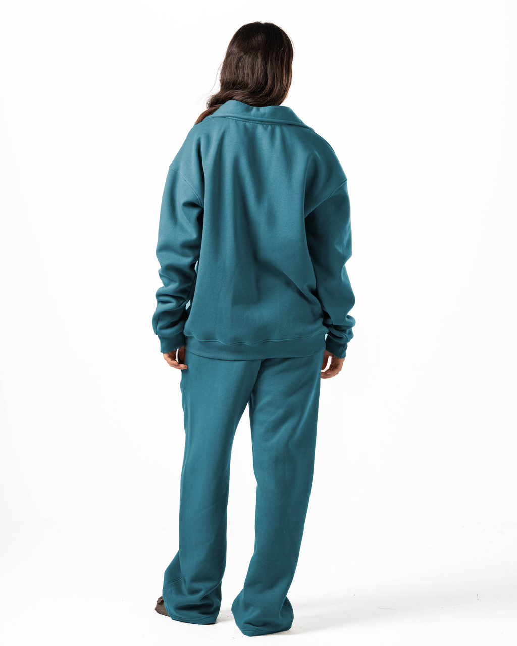 Unisex Teal Polo Sweater Set