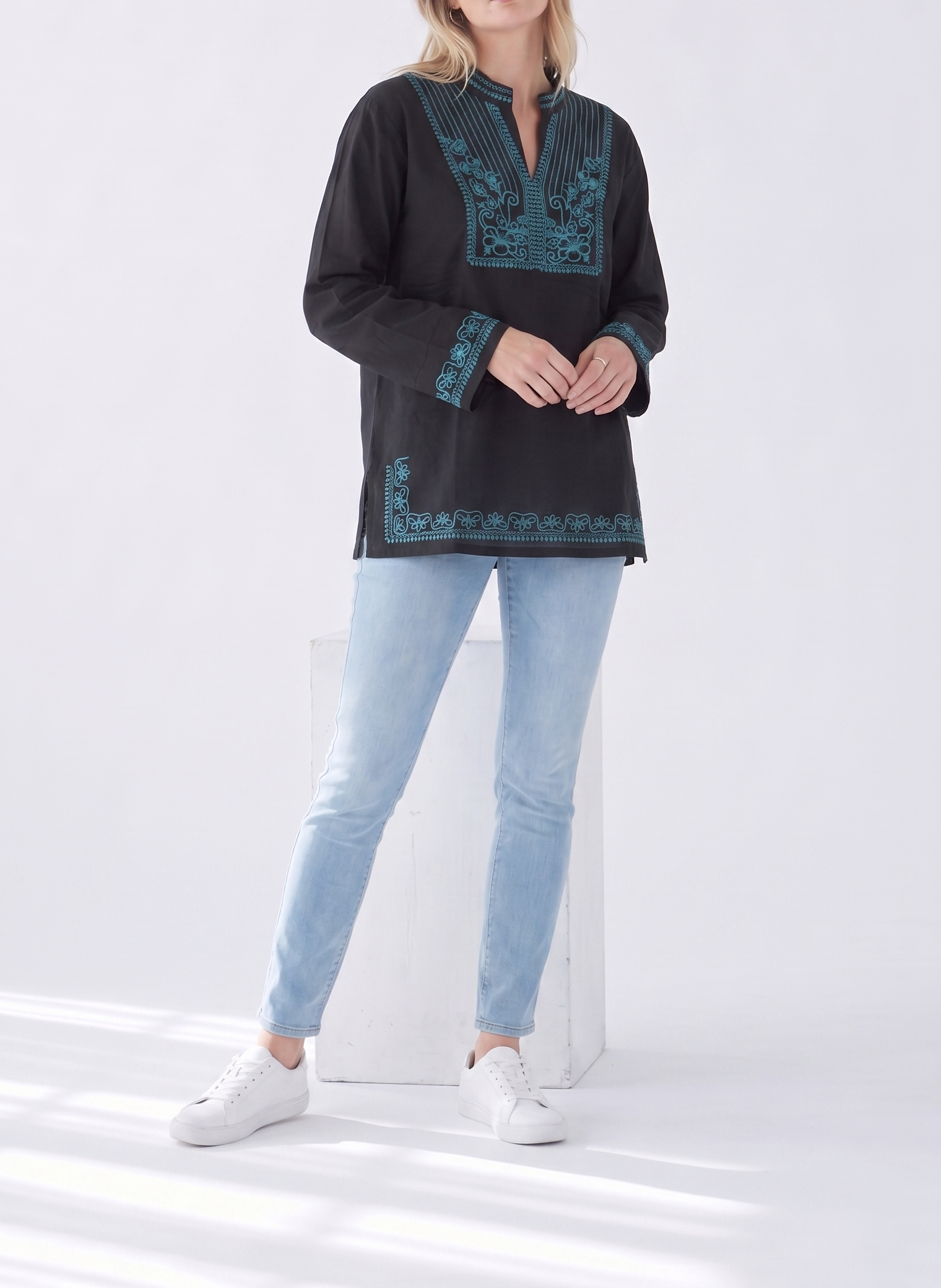 Embroidered Long Sleeve Set