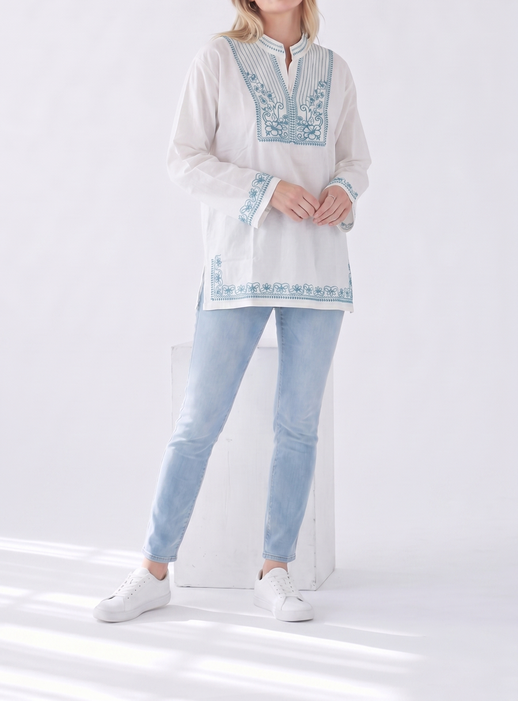 Embroidered Long Sleeve — Unisex Relaxed Fit