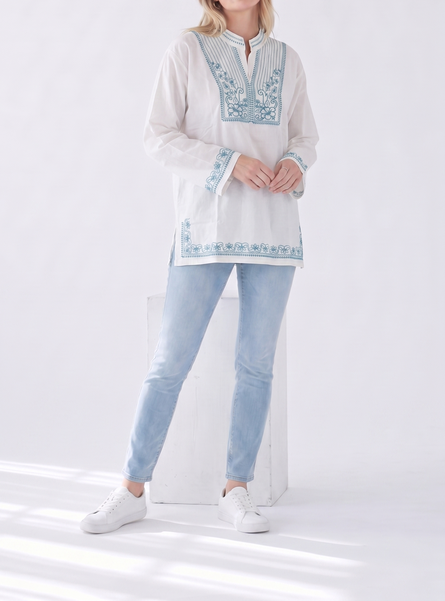 Embroidered Long Sleeve Set