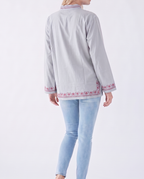 Embroidered Long Sleeve — Unisex Relaxed Fit