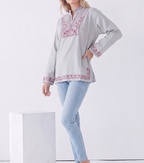 Embroidered Long Sleeve — Unisex Relaxed Fit