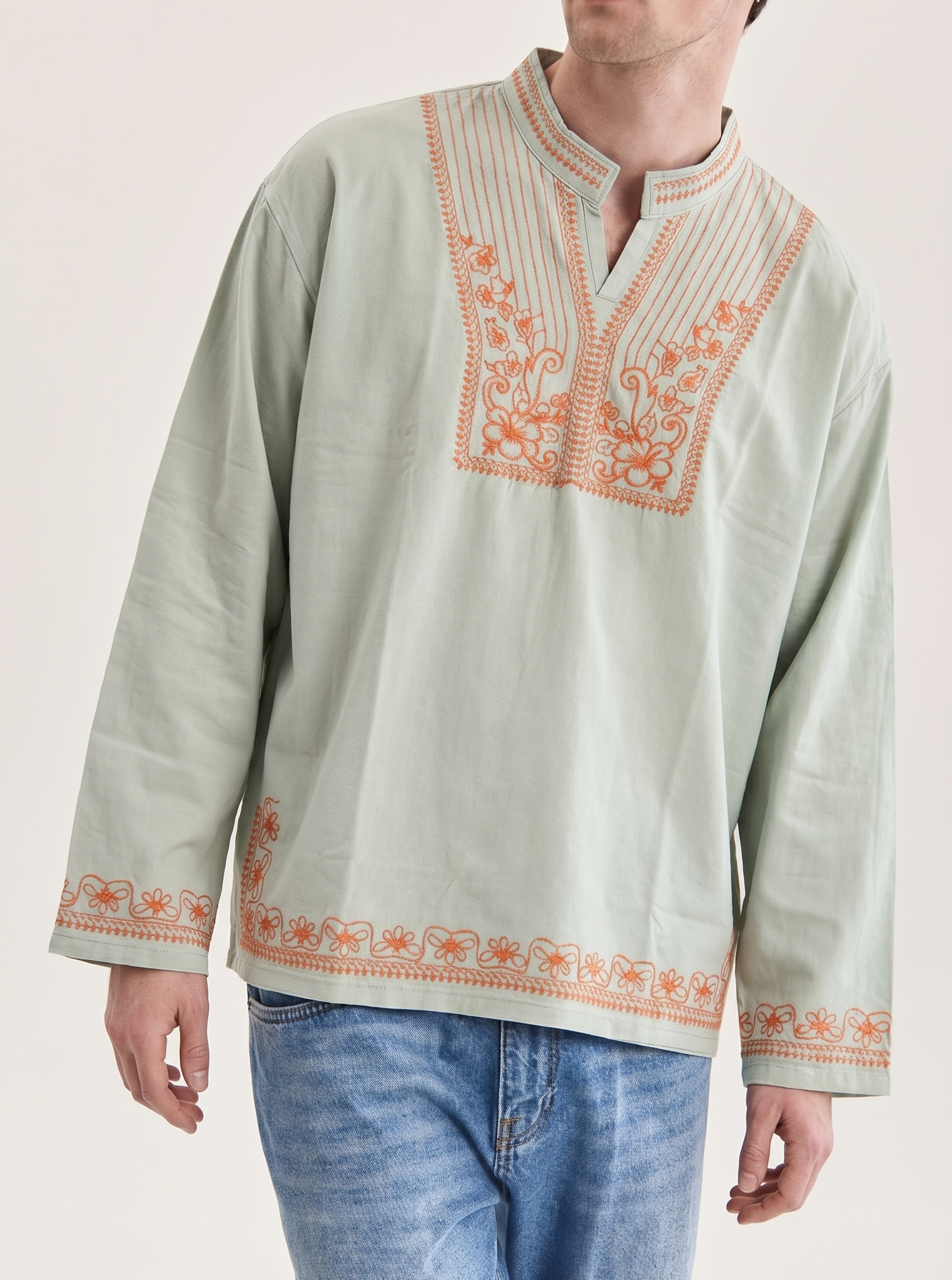 Embroidered Long Sleeve Set