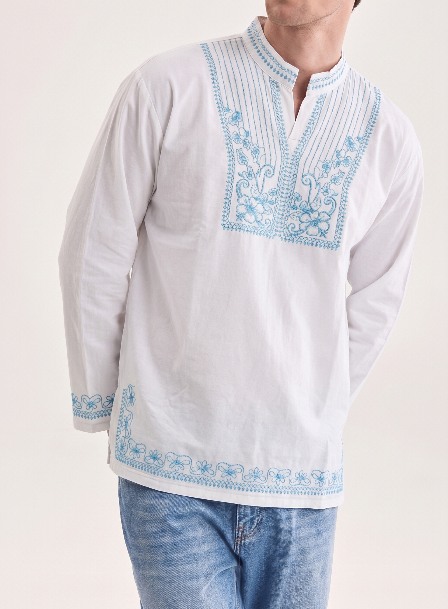 Embroidered Long Sleeve Set