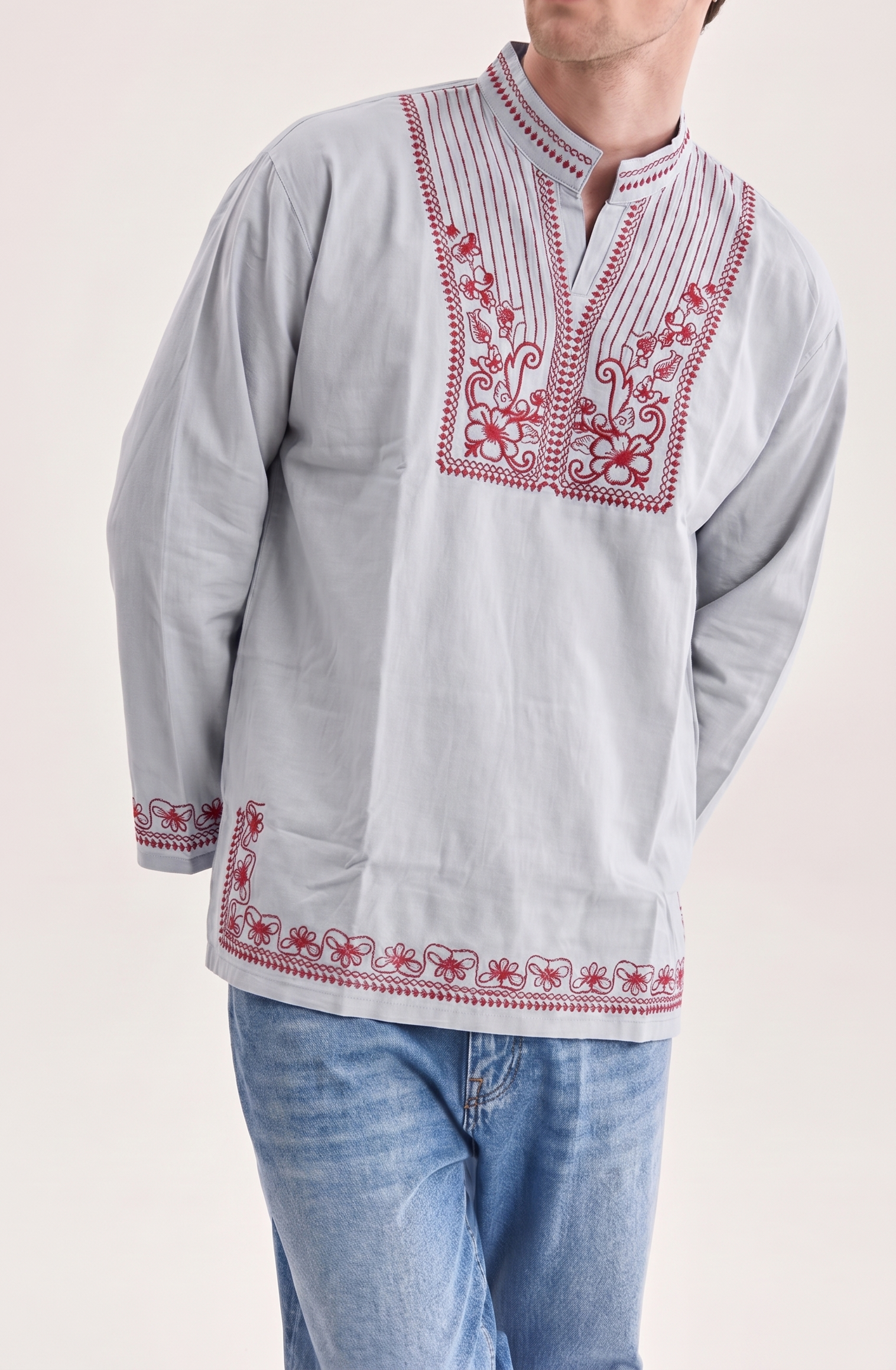Embroidered Long Sleeve Set