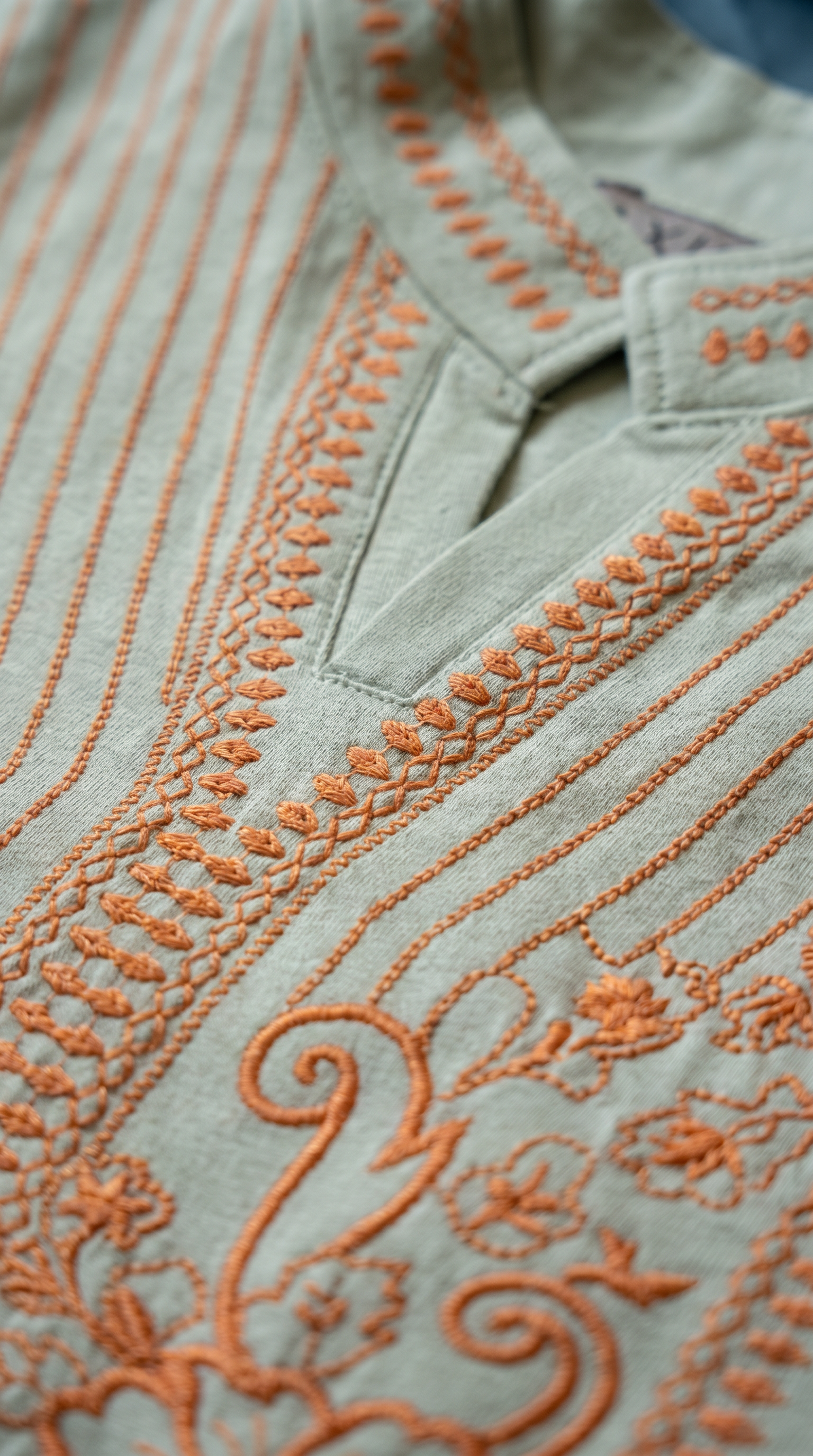 Embroidered Long Sleeve Set