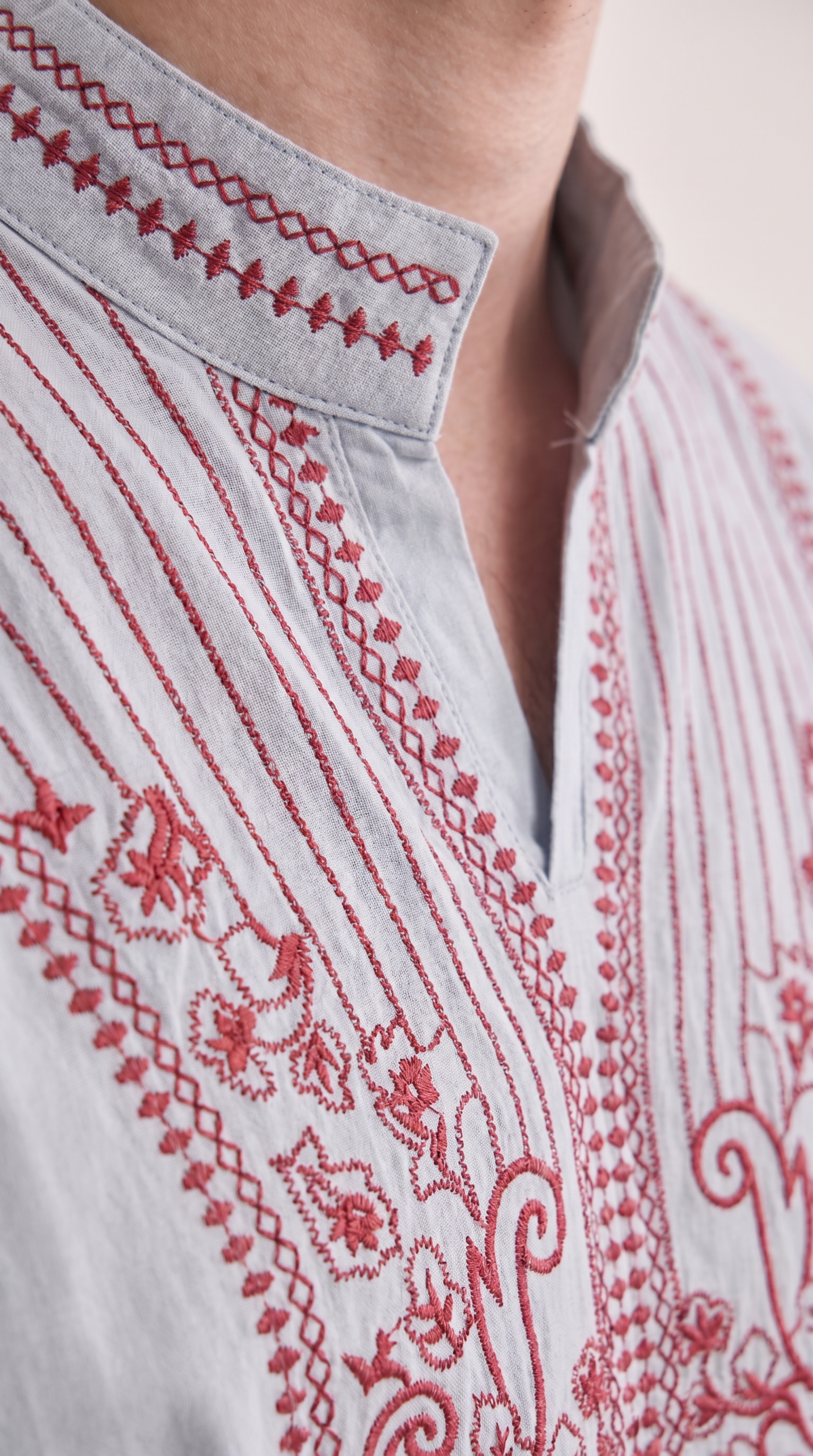 Embroidered Long Sleeve Set