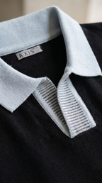 Knit Polo Long Sleeve — Unisex Relaxed Fit