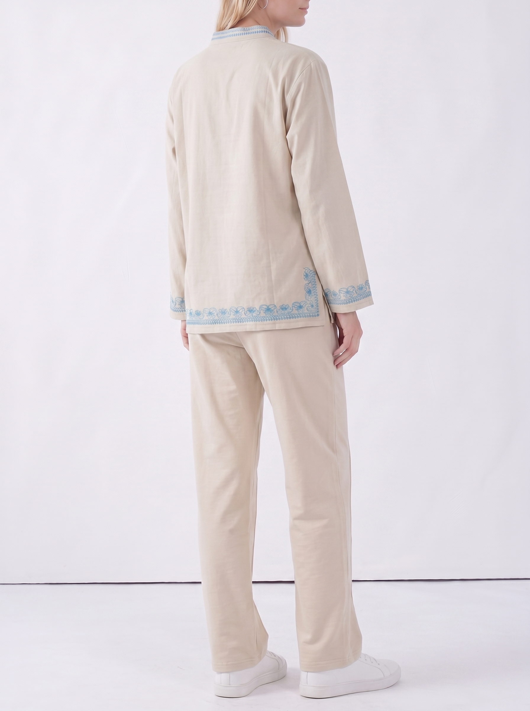 Embroidered Long Sleeve Set