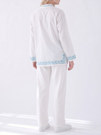 Embroidered Long Sleeve Set — Unisex Relaxed Fit