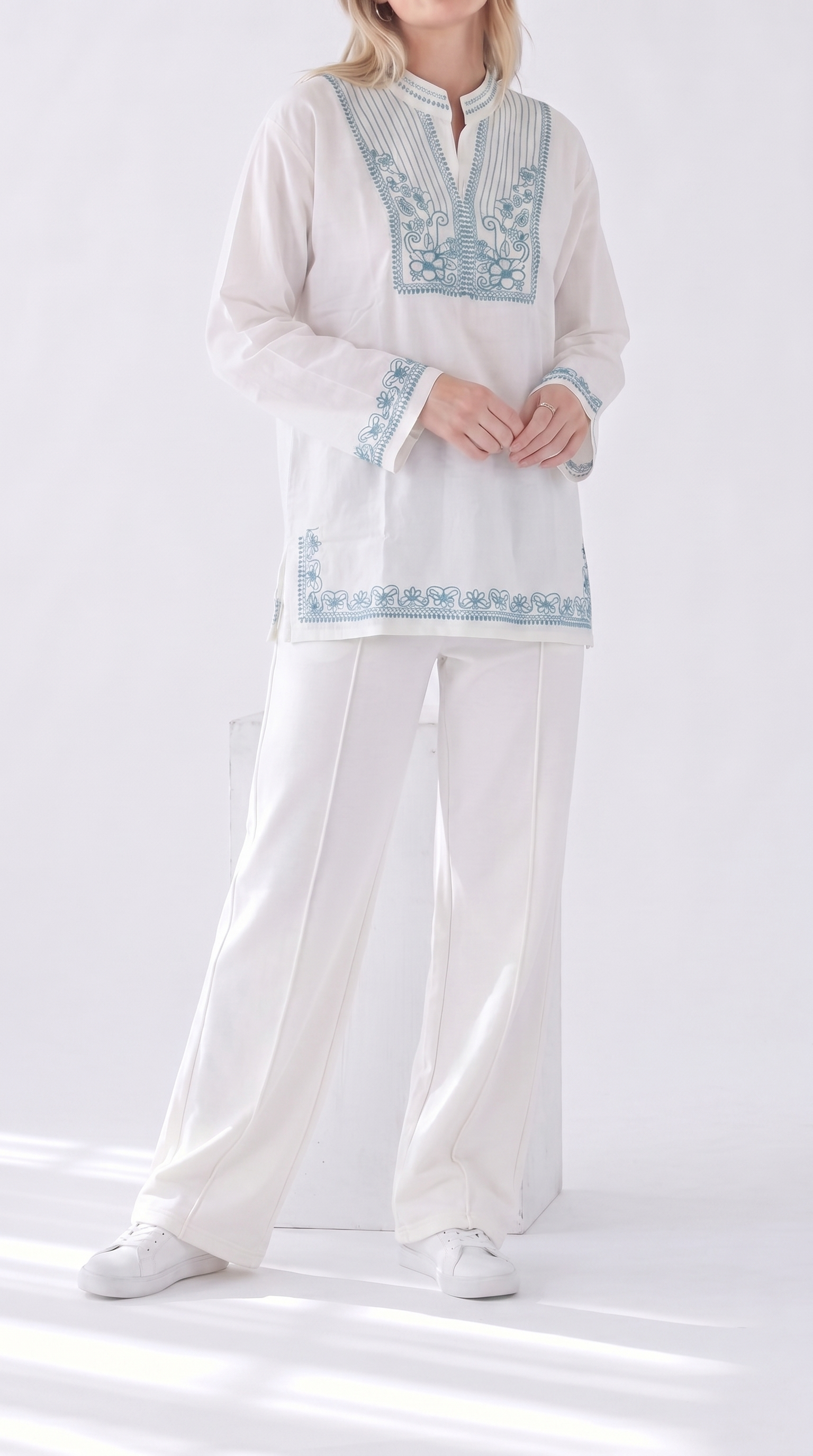 Embroidered Long Sleeve Set