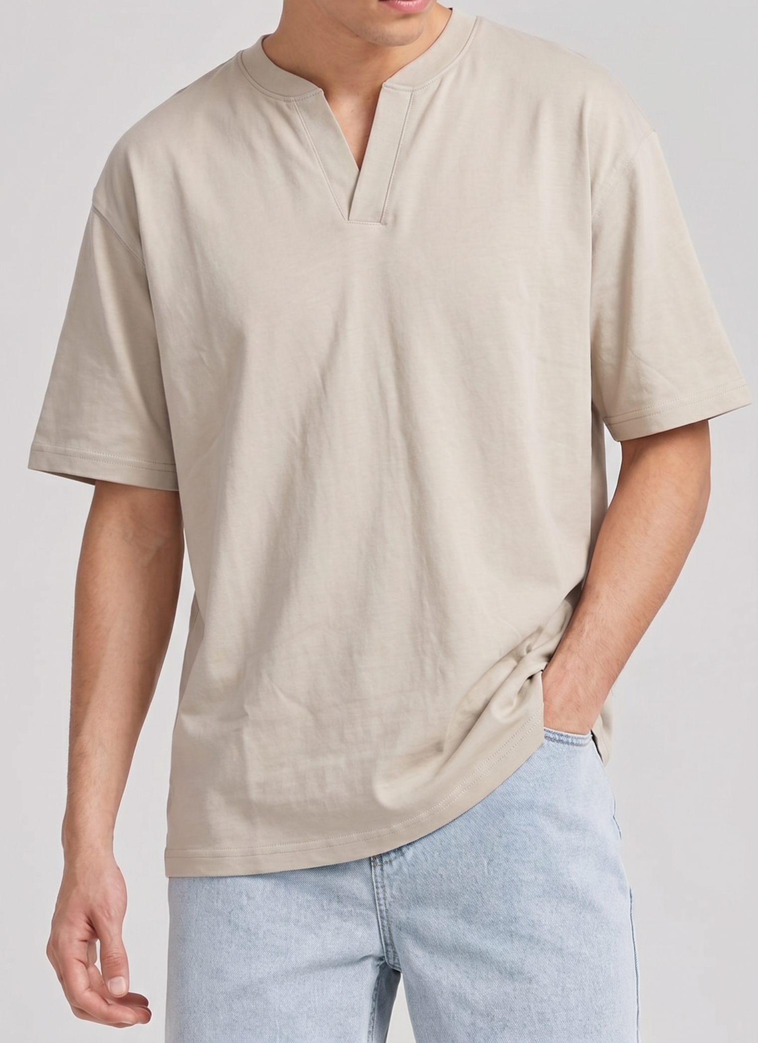 Split Neck Tee