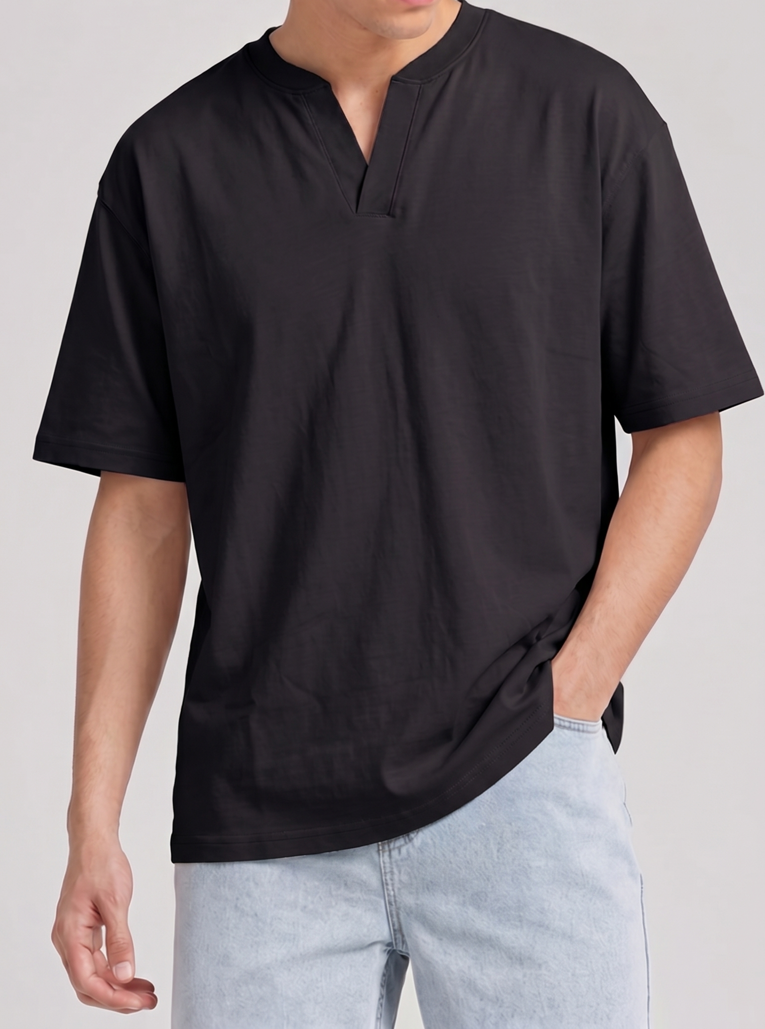 Split Neck Tee