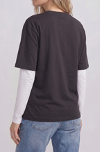 Split Neck Tee — Unisex Relaxed Fit