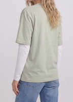 Split Neck Tee — Unisex Relaxed Fit
