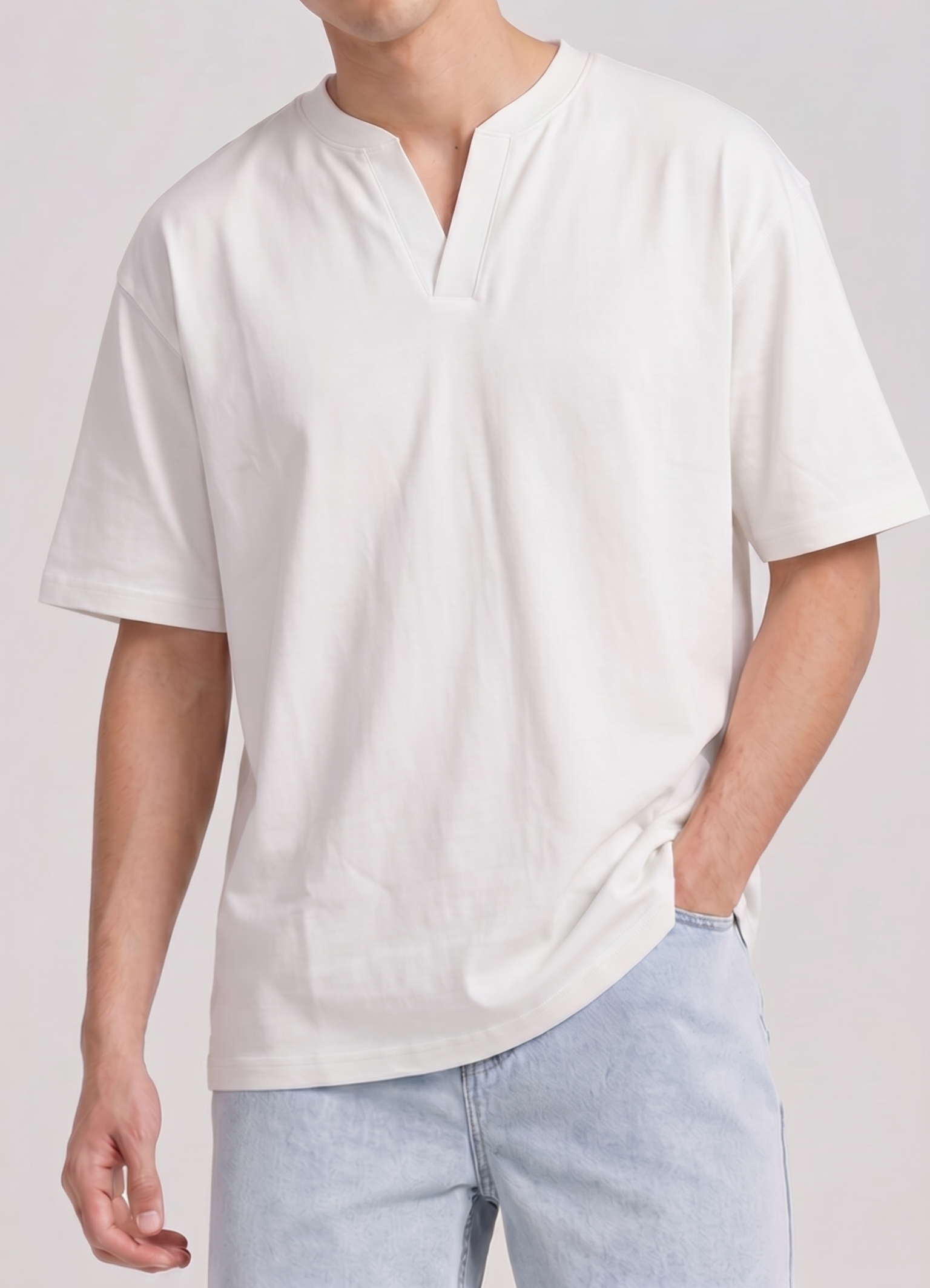 Split Neck Tee