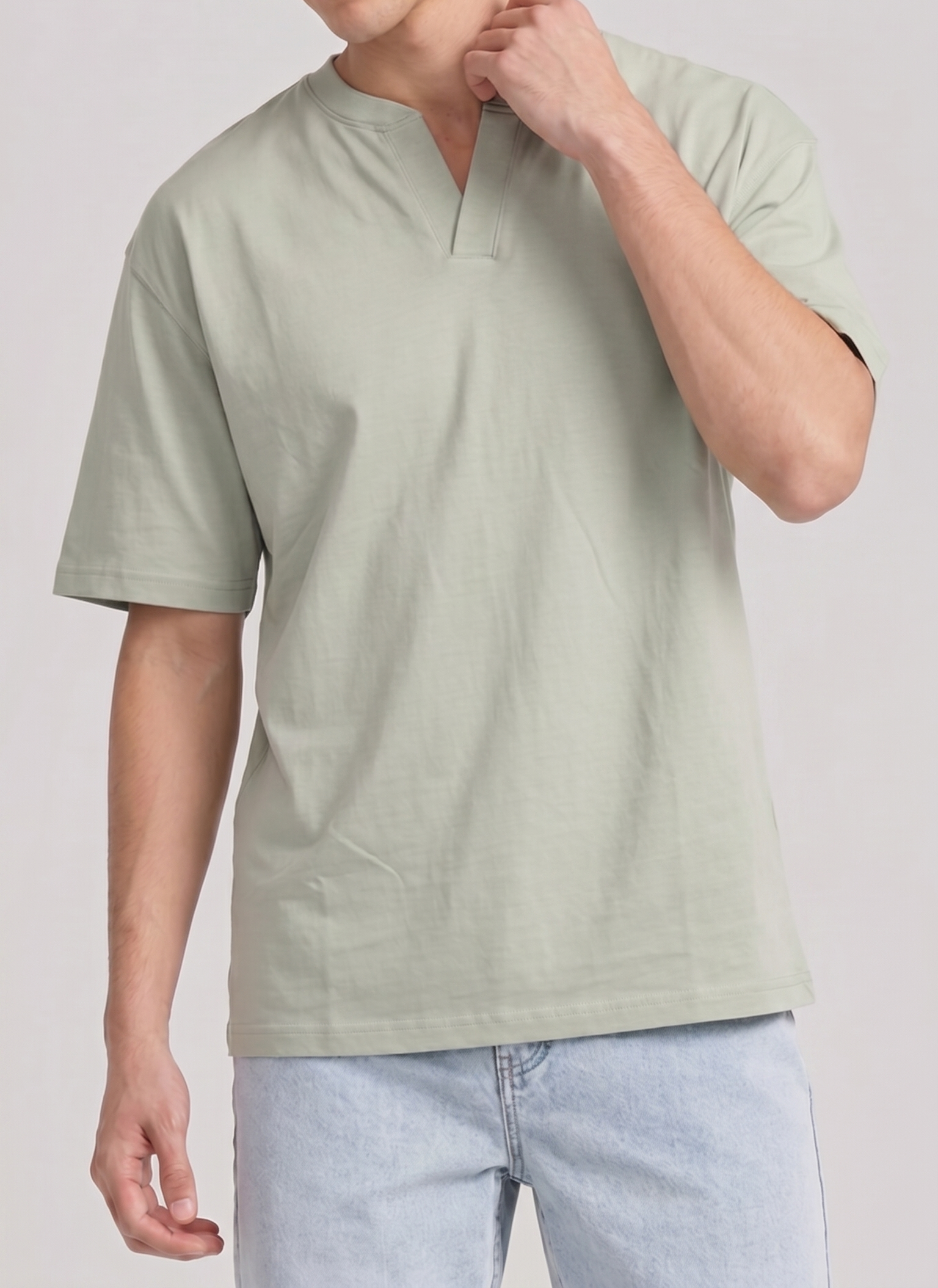 Split Neck Tee