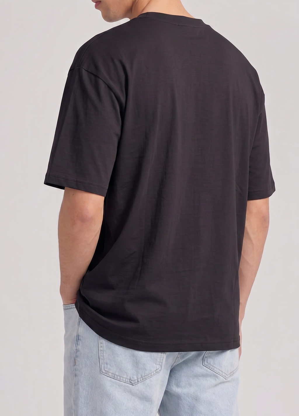 Split Neck Tee — Unisex Relaxed Fit