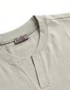 Split Neck Tee — Unisex Relaxed Fit