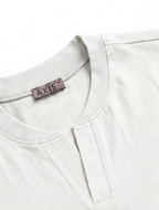 Split Neck Tee — Unisex Relaxed Fit