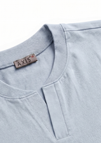 Split Neck Tee — Unisex Relaxed Fit