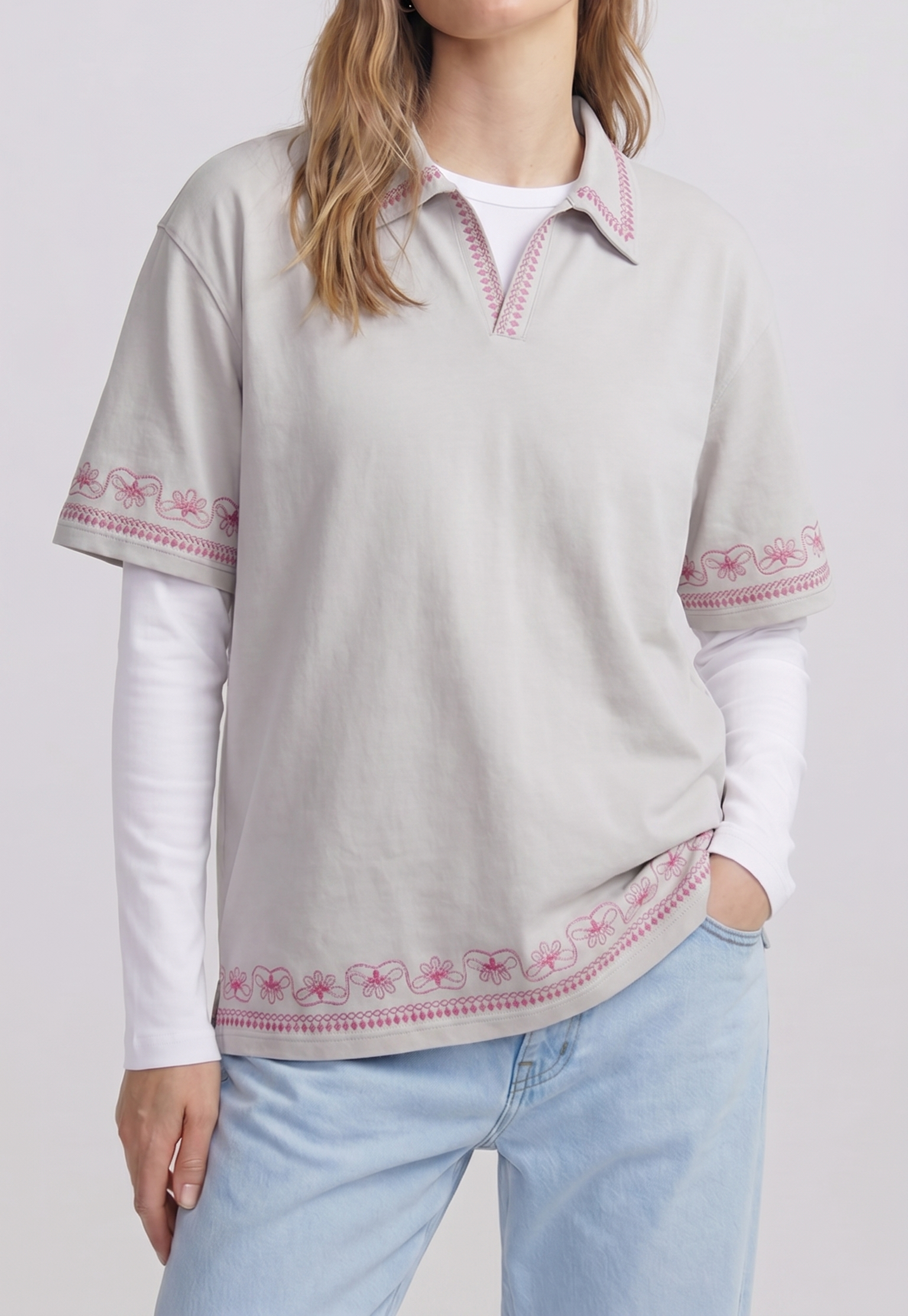 Embroidered Polo Tee