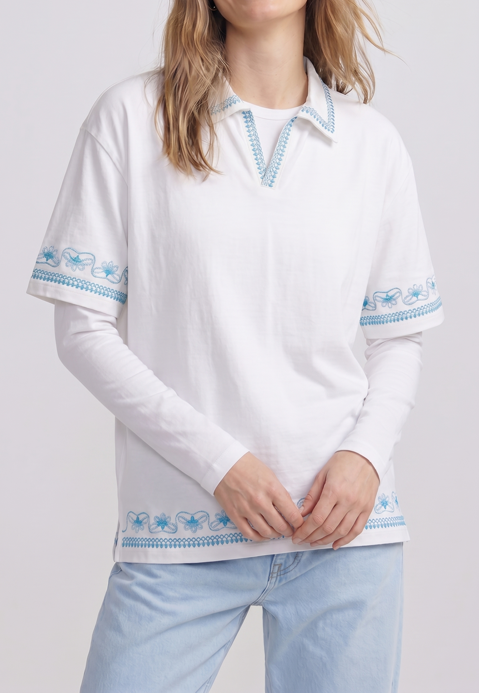 Embroidered Polo Tee