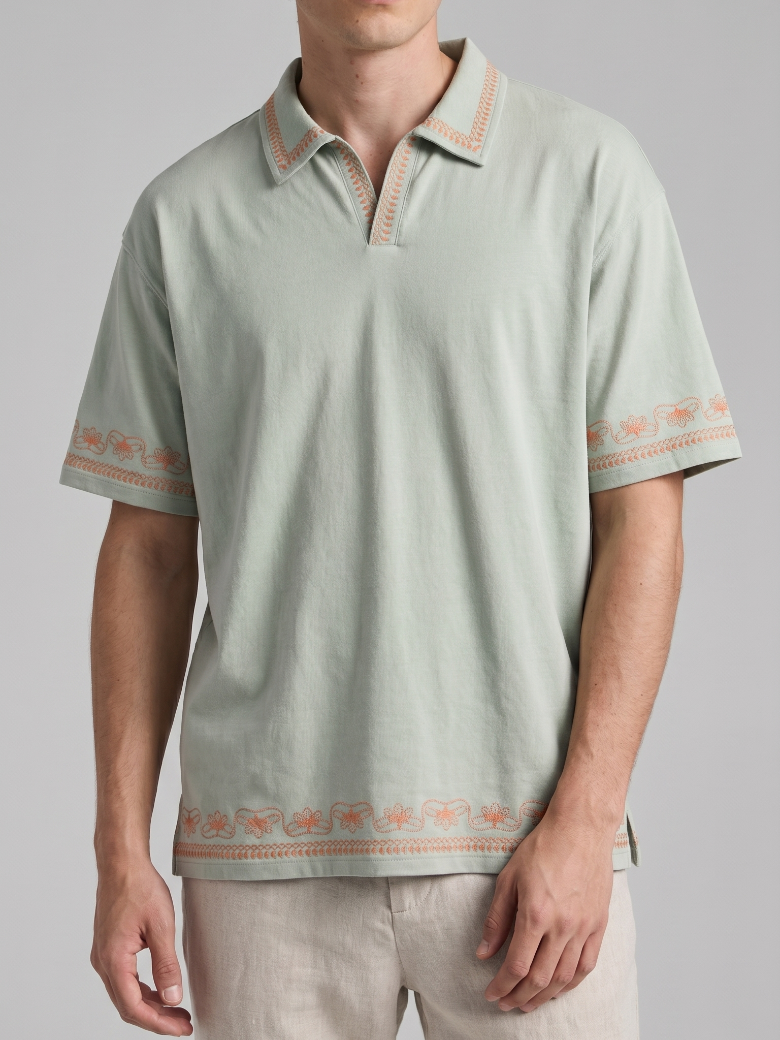 Embroidered Polo Tee