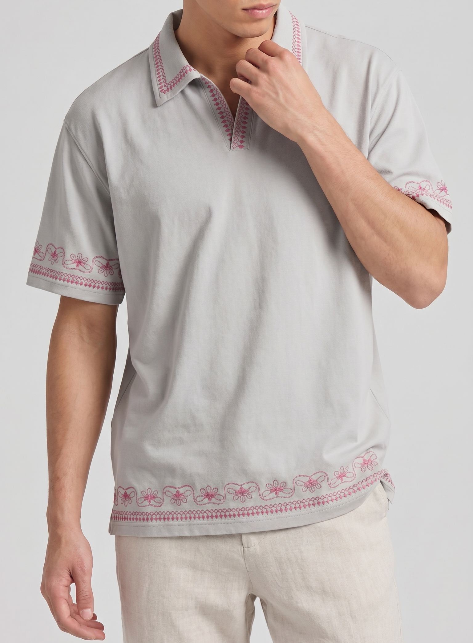 Embroidered Polo Tee