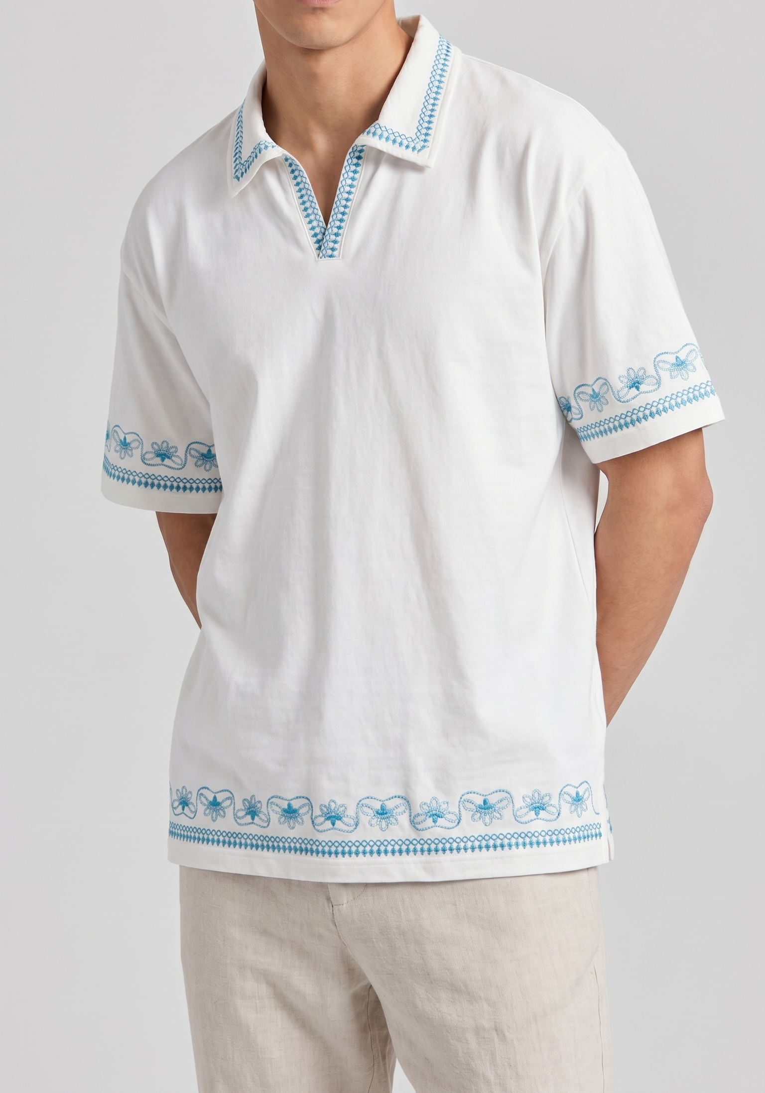 Embroidered Polo Tee