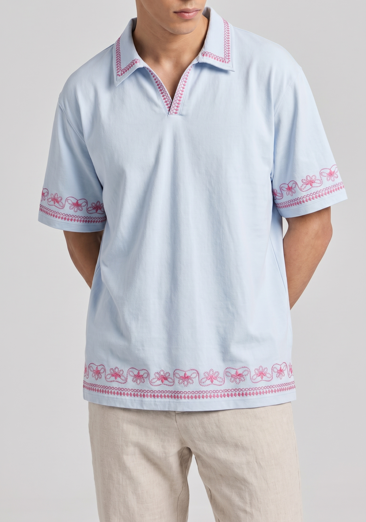 Embroidered Polo Tee